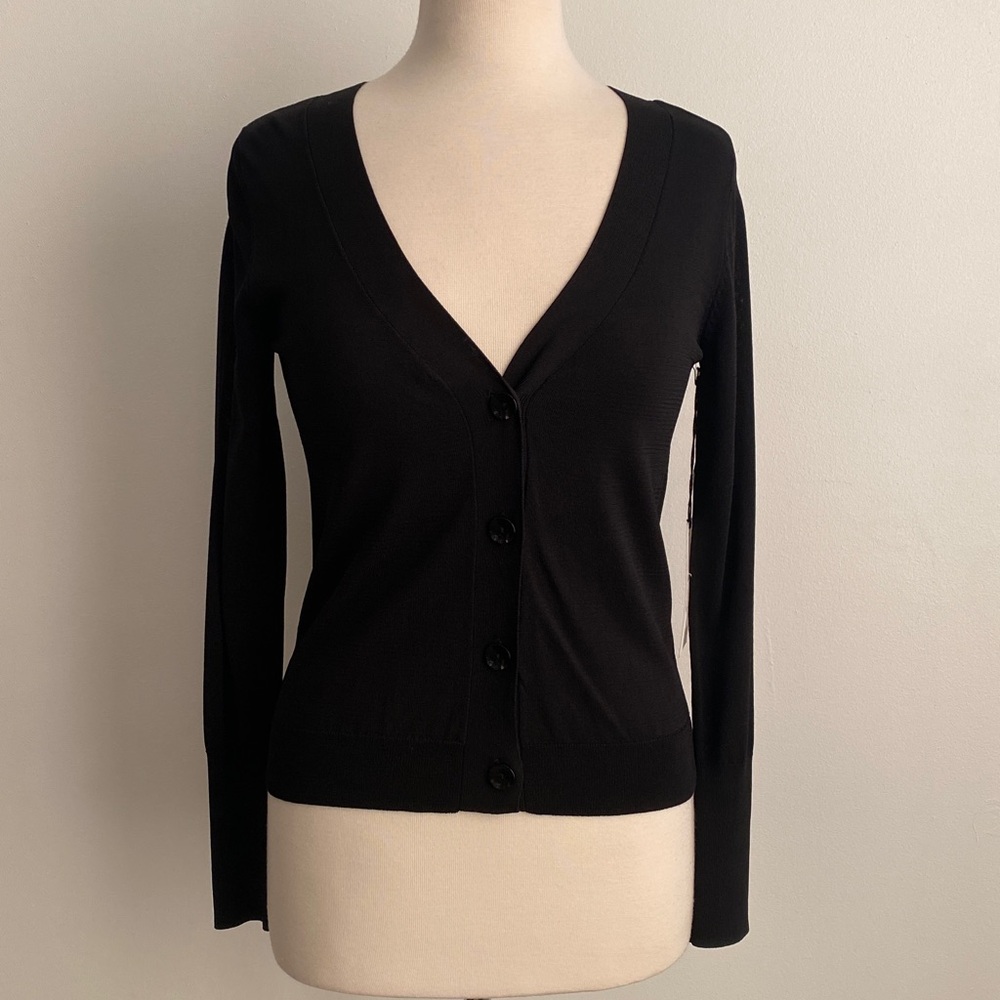 Leith Black Cardigan Size XXS NWT